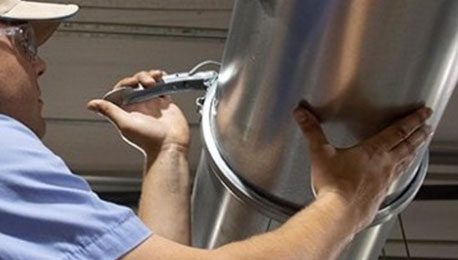 cardboard dust duct install