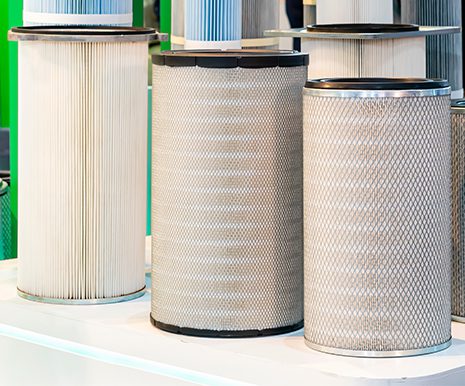 Various size and type air pleated filter paper for cleaning air or gas fluids or remove dust debris
